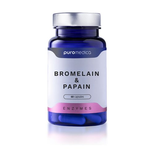 Bromelain & Papain Support Digestive Function 60 Caps Puromedica