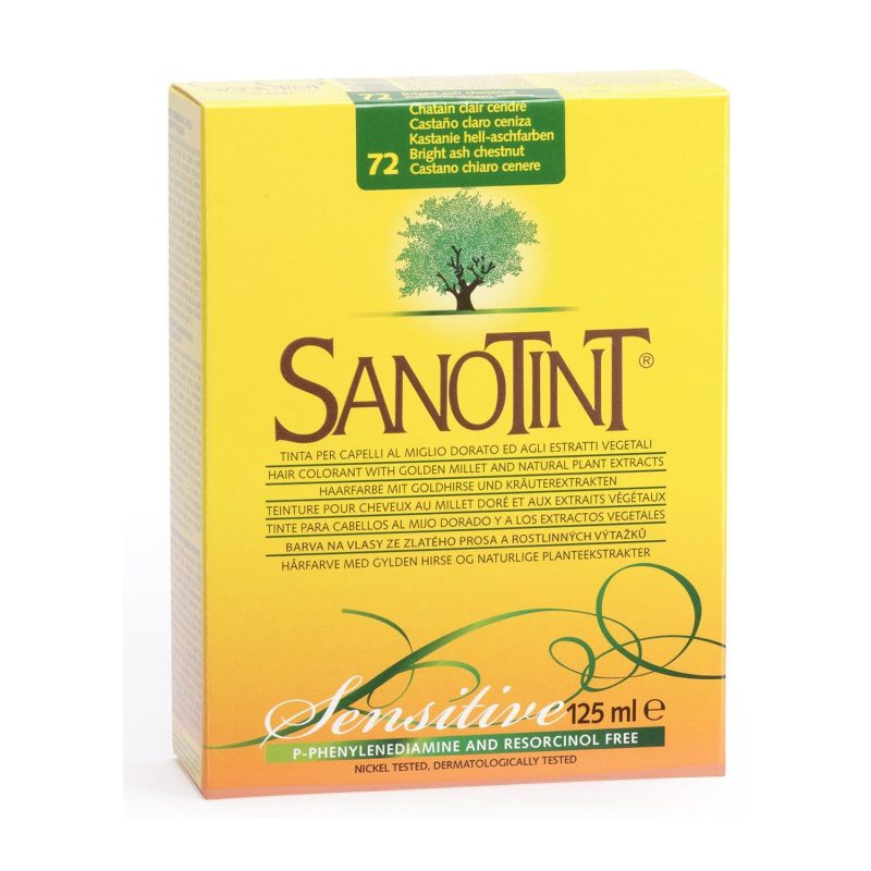 Sanotint Hair Color No.72 Bright Ash Chestnut Sensitive 125Ml