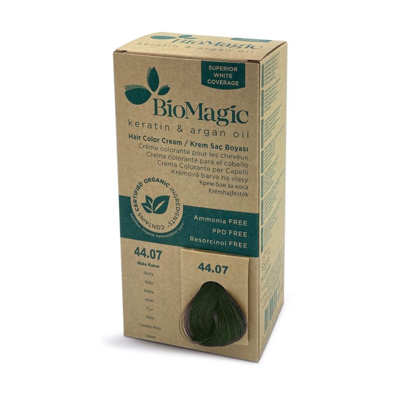 Biomagic 44.07 Organic Hair Color Cream Mocha 60Ml