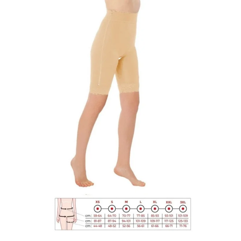 Zippered Waist – Above Knee Liposuction Garment (Xl) Peige 220